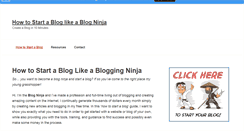 Desktop Screenshot of blogninja.com