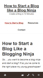 Mobile Screenshot of blogninja.com